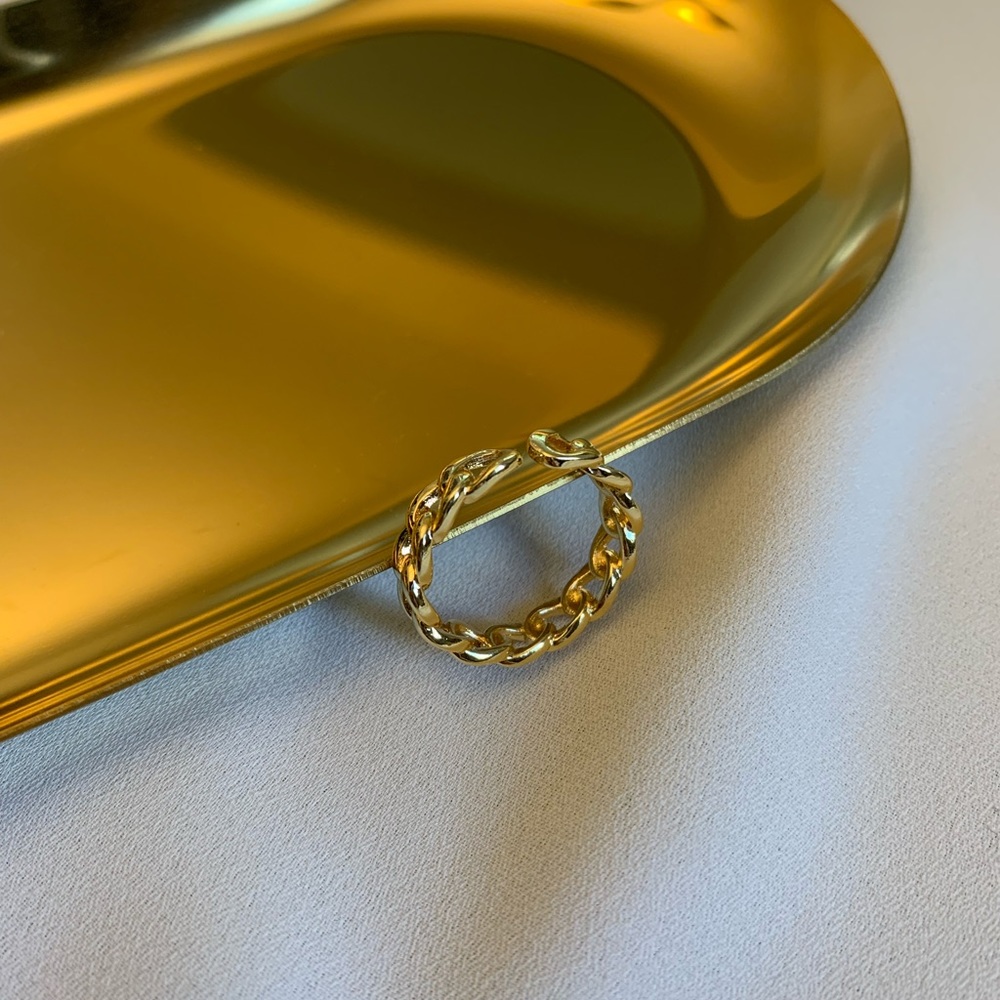 Bold Gold Chain Ring - Mini - Picture 2 of 7